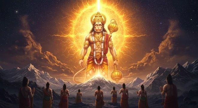 Lord Hanuman Idol Chimur